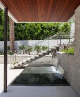 Stainless steel entry fountain